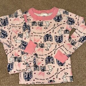 Hanna Andersson Star Wars Pajama Set - Pink and Navy